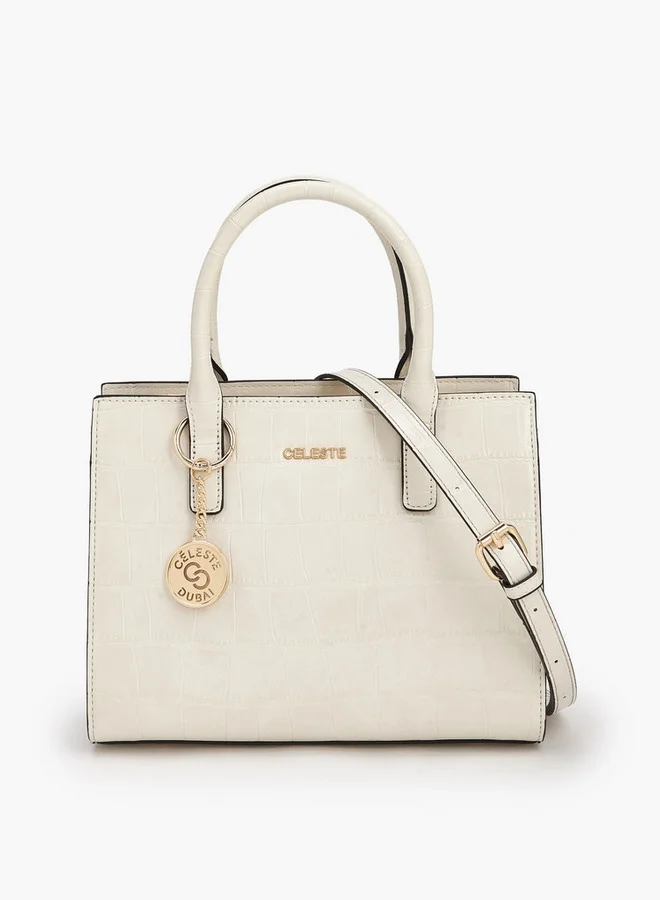 Celeste Textured Tote Bag With Double Handle